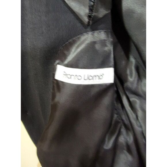Pronto Uomo Men's Black Wool 2-Button Blazer Sport Coat Suit Jacket - 44R - Picture 9 of 10